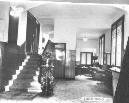 1950 - L'ingresso modificato con l'aggiunta di un soggiorno