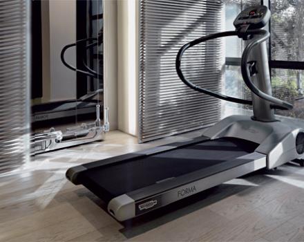 Attrezzatura Technogym della SPA H14 del BW Plus Hotel Genova a Torino